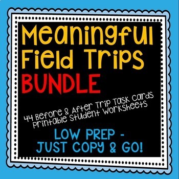 Preview of Field Trip Activities Bundle