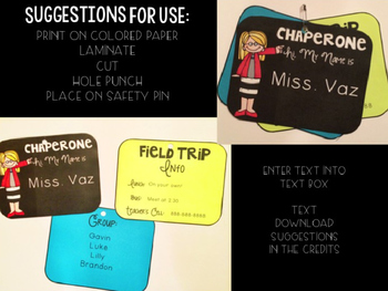 field trip chaperone checklist