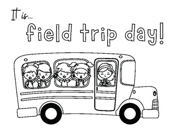 field trip day coloring sheet
