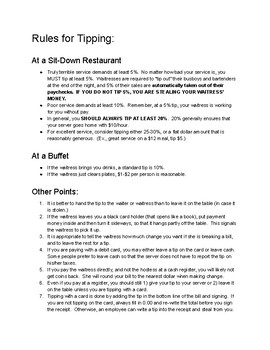 Preview of Field Trip Home Ec Resource Home Economics Tipping