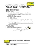 Field Trip Letter Package