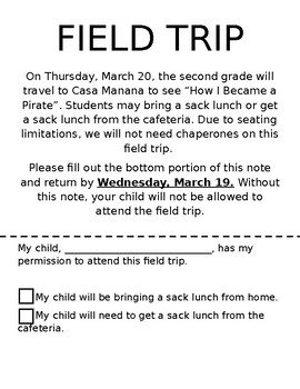 Results for field trip permission slip editable TPT