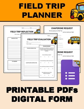 Preview of Field Trip Planner (Editable on Google Forms)