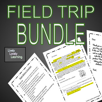 Preview of Field Trip Planning Guide WITH EDITABLE TEMPLATES