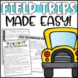 Field Trip Forms, Editable Permission Slips & Planning Pack