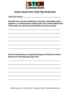 field trip reflection worksheet pdf