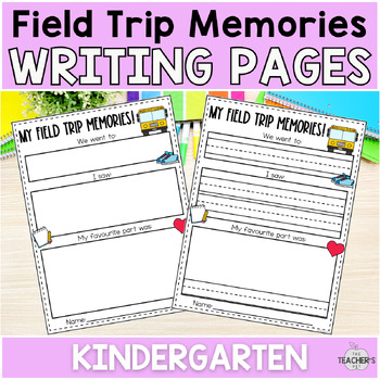 Preview of Field Trip Reflection Worksheets for Kindergarten and First Grade