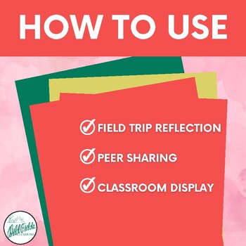 Field Trip Reflection Worksheet: Field Trip Writing Activity | TPT