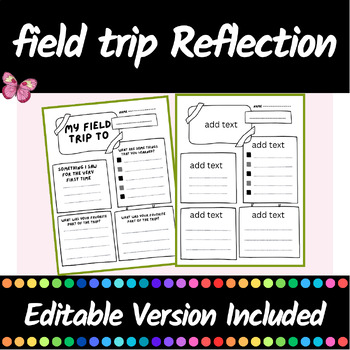 field trip reflection activity
