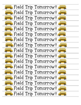 field trip reminder image