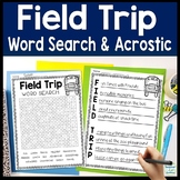 Field Trip Word Search & Field Trip Writing Activity | Fie