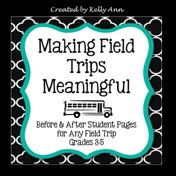 Preview of Field Trip Printables