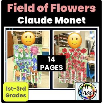 Preview of Field of Flowers: Monet-inspired landscapes. Google Slides & PDF File included.