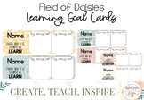 Field of daisies learning goals template