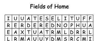 Preview of Fields of Home - Wordsearch