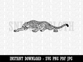 jaguar clipart black and white