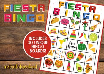 Preview of Fiesta Bingo | Cinco De Mayo Bingo | Mexican Fiesta Bingo | See Preview