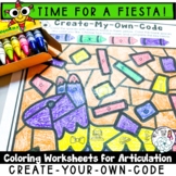 Fiesta Coloring Pages for Articulation