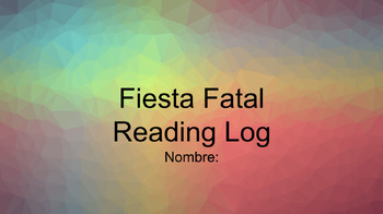 Preview of Fiesta Fatal Reading Log