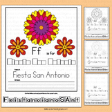 Fiesta San Antonio Writing Flower Activities Letter F Work