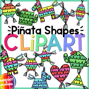 Preview of Fiesta Shapes Clipart -  Piñata Shapes - Clip art | Hispanic Heritage Month