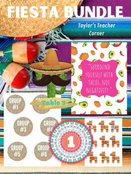 Preview of Fiesta Taco Classroom Decor