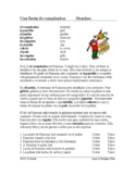 Spanish Present Progressive Reading: Fiesta de cumpleaños 