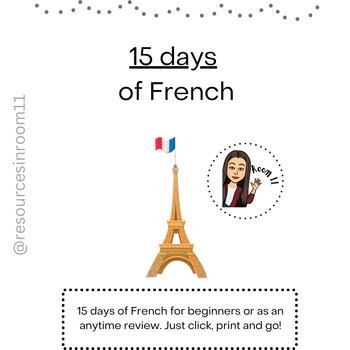 Preview of Fifteen Days of French (Core)