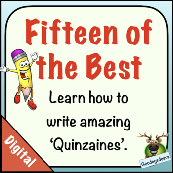 Preview of Poetry Writing - How to Write Quinzaines