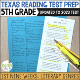 Fifth Grade Texas RLA Reading Spiral Review Passages for L