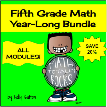 Preview of Fifth Grade Bundle- ALL MODULES (Compatible w/ Eureka Math Fifth/5th Grade)