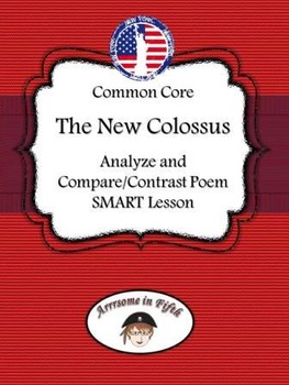 Preview of Fifth Grade Common Core: Analyzing Poem "The New Colossus" by Emma Lazarus