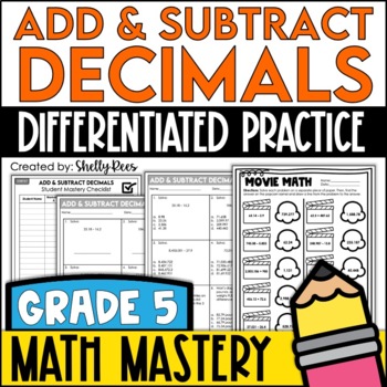 Preview of Adding and Subtracting Decimals Worksheets Decimal Addition & Subtraction