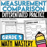 Comparing Measurements Worksheets