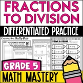 Fractions and Division Worksheets