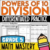 Dividing by Powers of 10 Worksheets Division Patterns