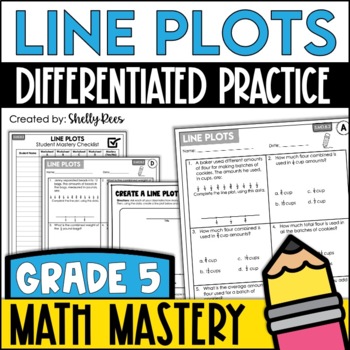 Line Plots with Fractions Worksheets by Shelly Rees | TpT
