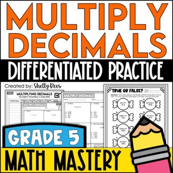 Preview of Multiplying Decimals Worksheets and Decimal Multiplication Activity