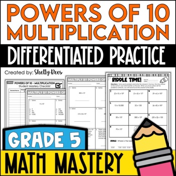Multiplying by Powers of 10 Worksheets by Shelly Rees TpT