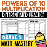 Multiplying by Powers of 10 Worksheets Multiplication Patterns