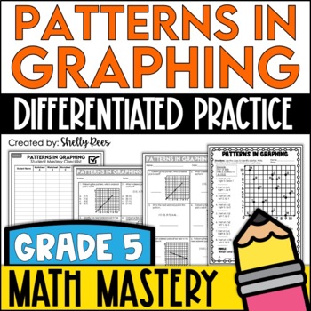 Preview of Coordinate Graphing Patterns Worksheets | 5th Grade Math Standards
