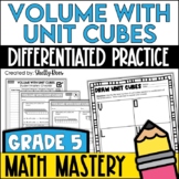 Volume with Unit Cubes Worksheets