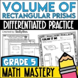 Volume of Rectangular Prisms Worksheets