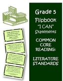 Fifth Grade Literature I Can Statement Cards
