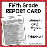 Fifth Grade Common Core Standards Based Progress Report/Re