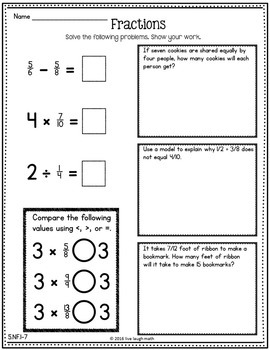 fifth grade math review 7 free worksheets by live laugh math tpt