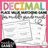 Fifth Grade Decimal Place Value Math Center Word Form Stan