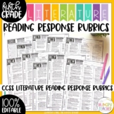 Fifth Grade Editable Literature Reading Response Rubrics f