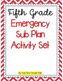 Fifth Grade Emergency Sub Plan Packet Printable & Digital - Distance Learning