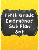Fifth Grade Emergency Sub Plan Worksheet Set *NO Prep*